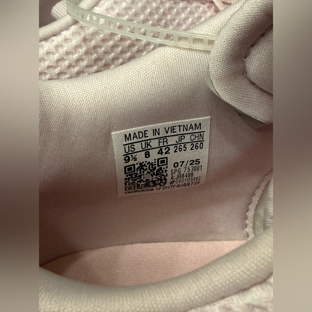 Adidas Kaptir Base Sneakers – Women’s Size 9.5 – Blush Pink - Picture 5 of 7